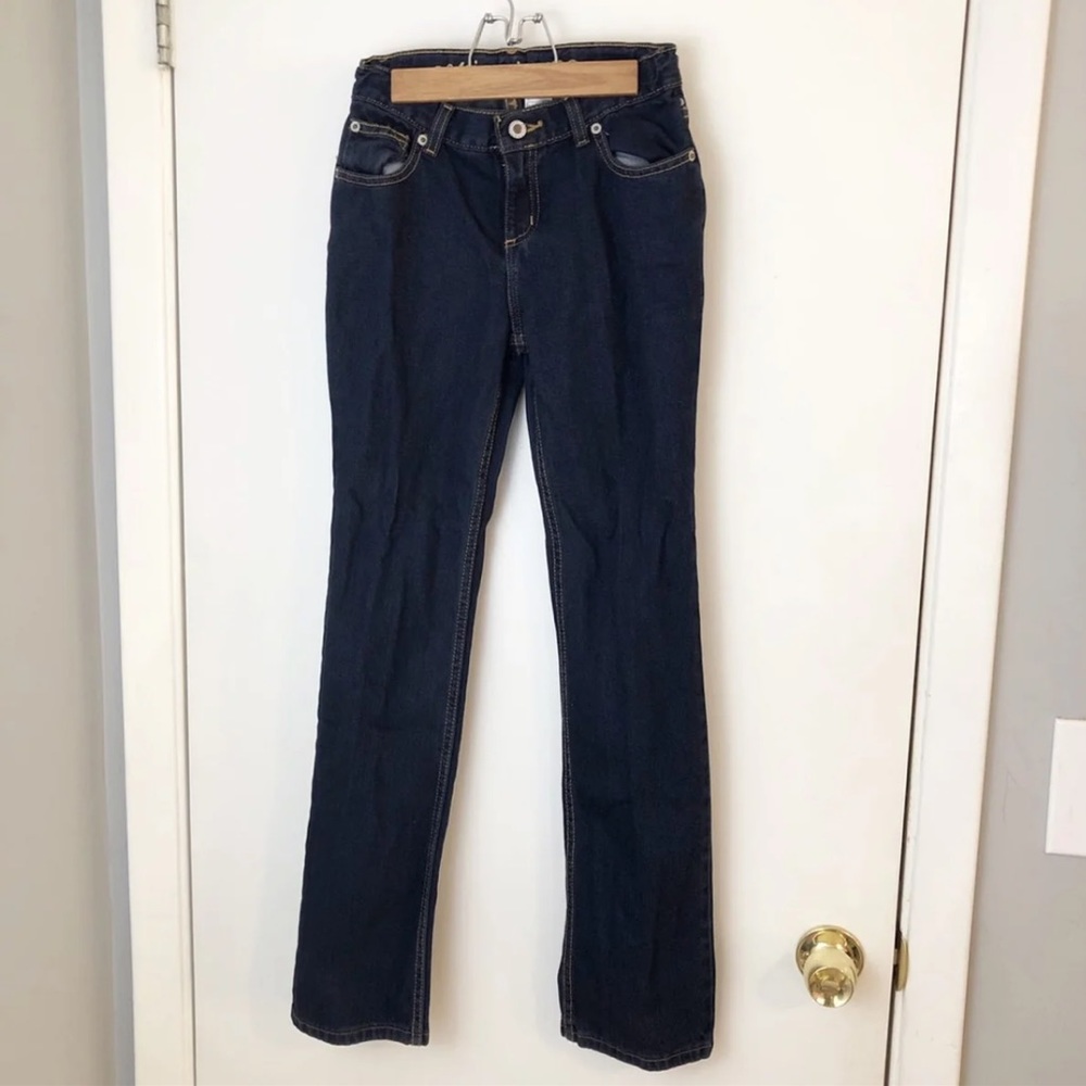 NWT Arizona Jean Co. Girls Dark Wash Jeans - Picture 4 of 6